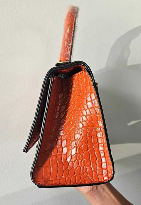 Bolsa de imitação de pele de crocodilo