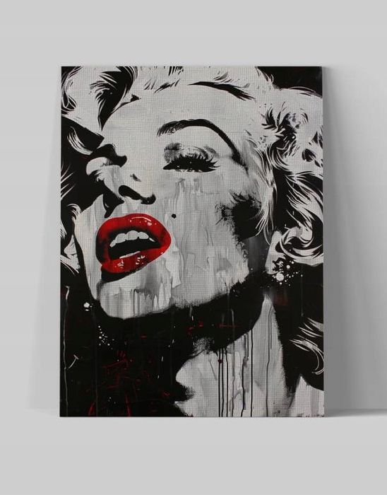 Obraz na płótnie Marilyn Monroe 75x100 cm - Ikona Popkultury w Pop-Art