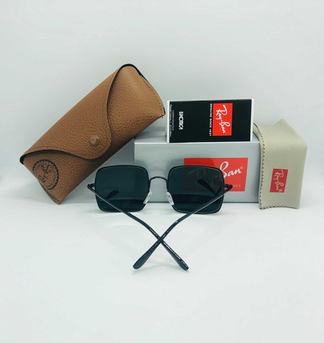 Солнцезащитные очки Ray Ban Square 1971 Black-Black 54мм стекло