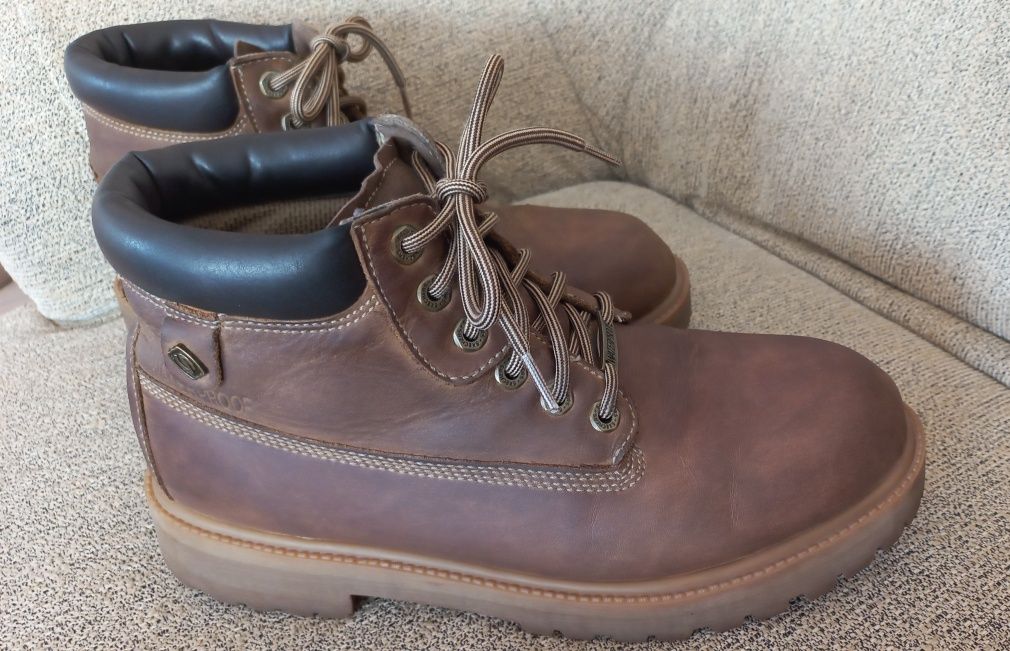 Buty trekkingowe męskie wodoodporne, skóra Skechers Sergeants Eu 43 uk