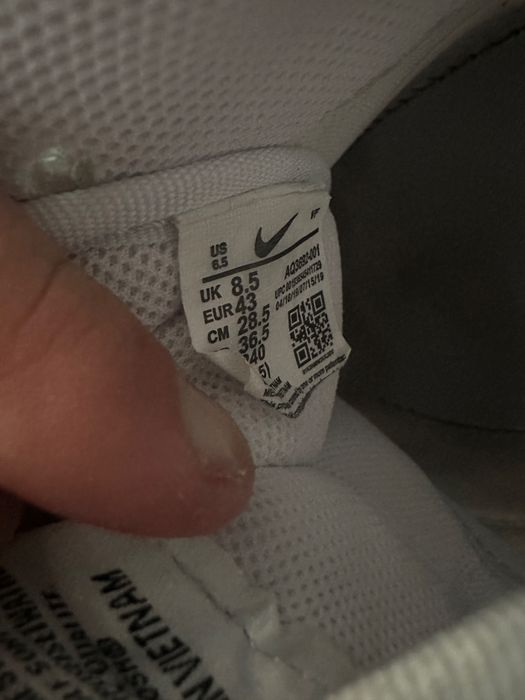 Nike Air Force 1 Level 8 | r. 43 | Białe | Stan bardzo dobry