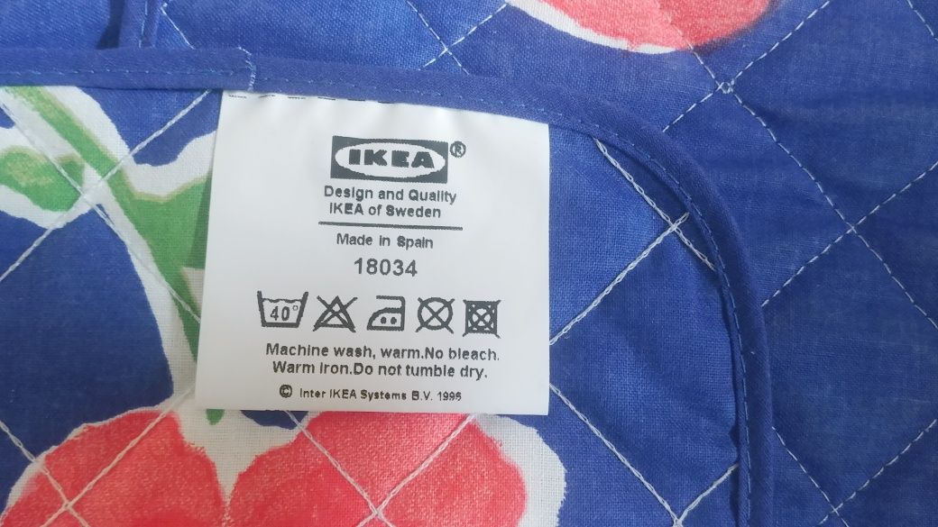 IKEA Podkładka pod talerz materiałowa pod garnek niebieska podkładki