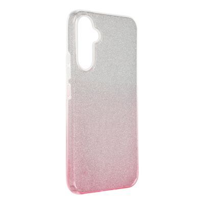 Etui Case Plecki Shining Brokat  Samsung Galaxy A55 5G Sre/Róż + Szkło