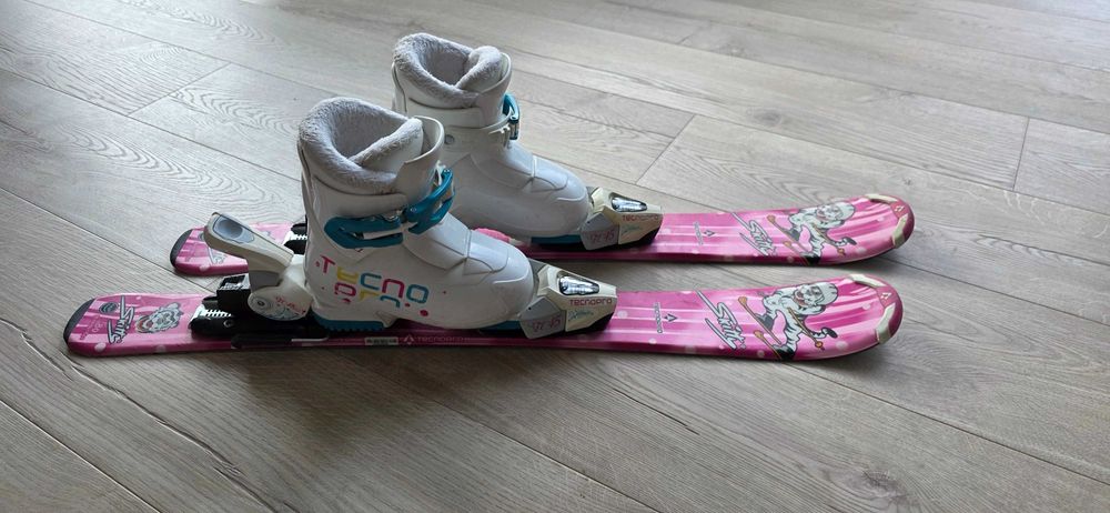 Zestaw narciarski narty 80cm + buty 17,5