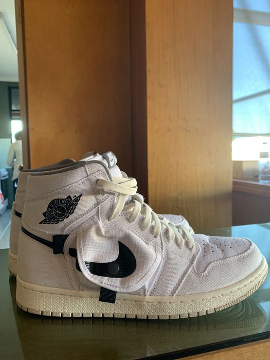 Jordan 1 high utility brancas e pretas (Oficial)