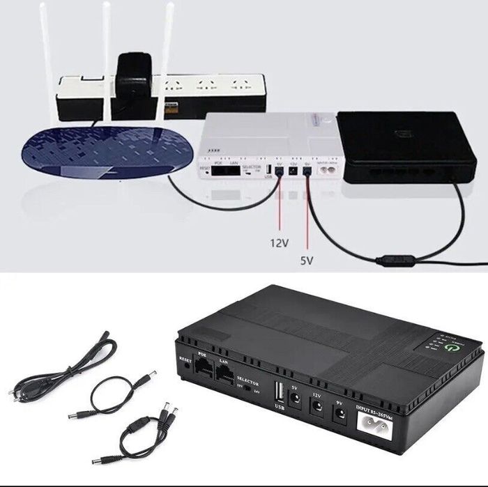 Міні UPS ДБЖ для роутера джерело безперебійного живлення 5/9/12V