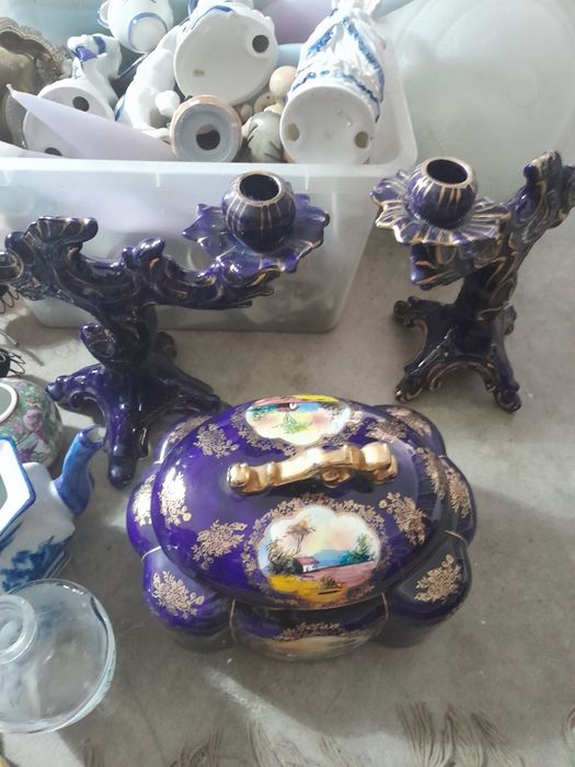 Lote de peças para decoração antigas revenda