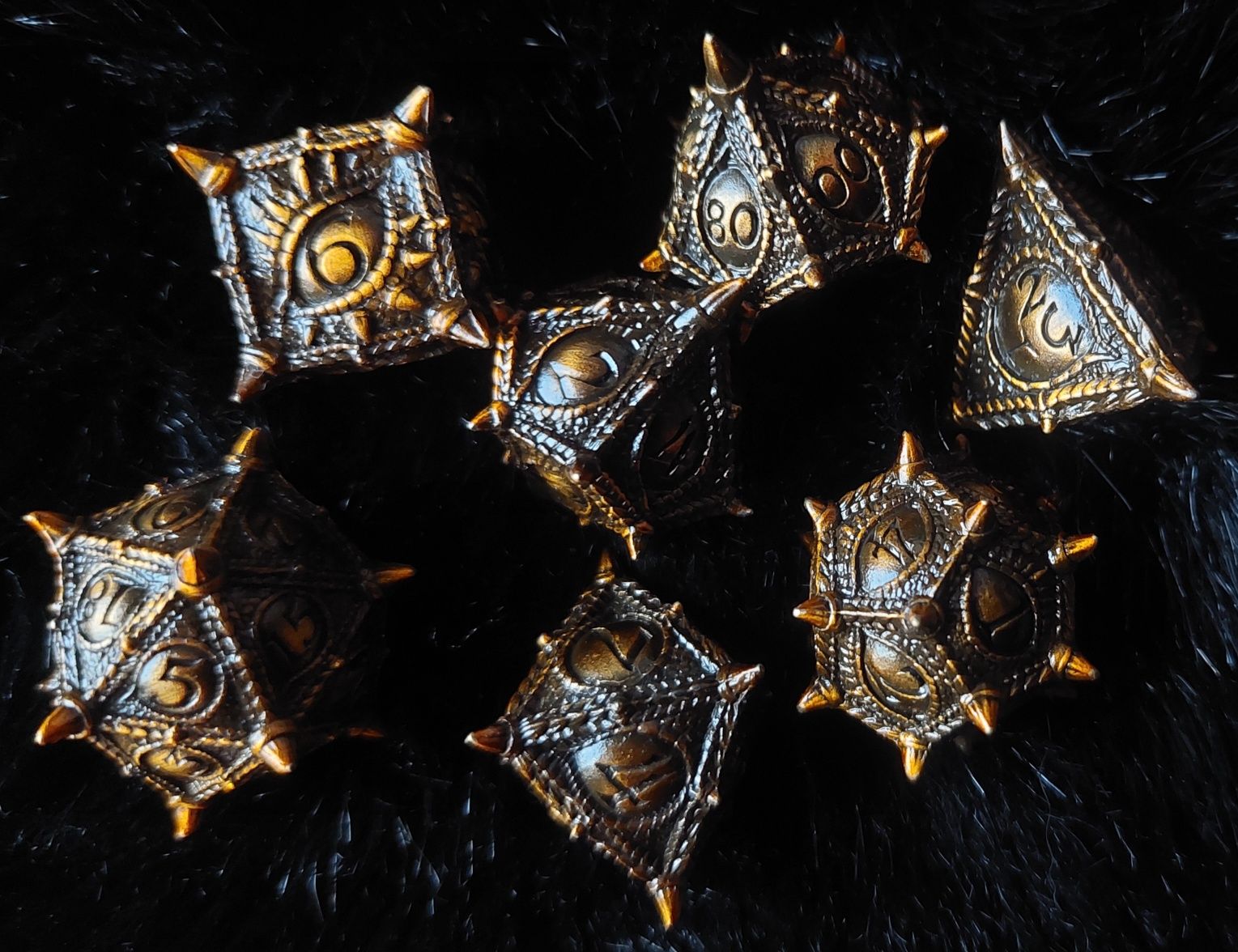 Kości RPG metalowe Warhammer Dungeons and Dragons
