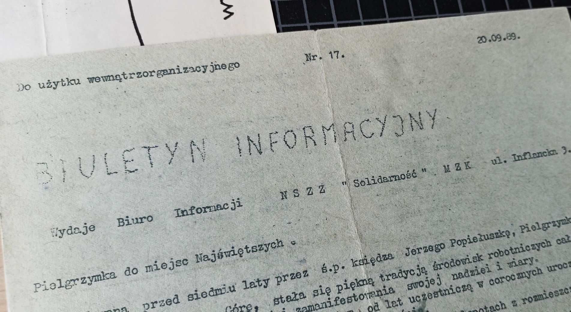 Plakaty, ulotki, gazetki Solidarność