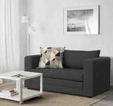 Sofa rozkładana dwuosobowa Ikea Askeby szara grey