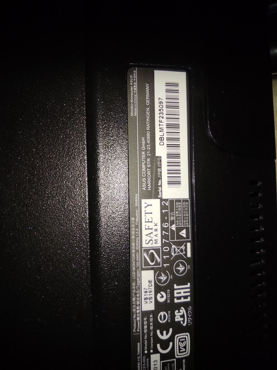 Monitor ASUS 18,5"