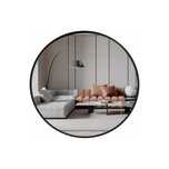 Lustro okrągłe w metalowej ramie 50 cm łazienka, salon , loft