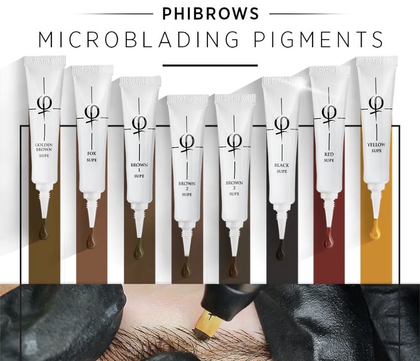 Пігмент пигмент PhiBrows SUPЕ перманент мікроблейдінг татуаж