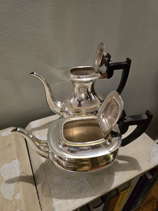 Serviço de chá plaqueado Vintage