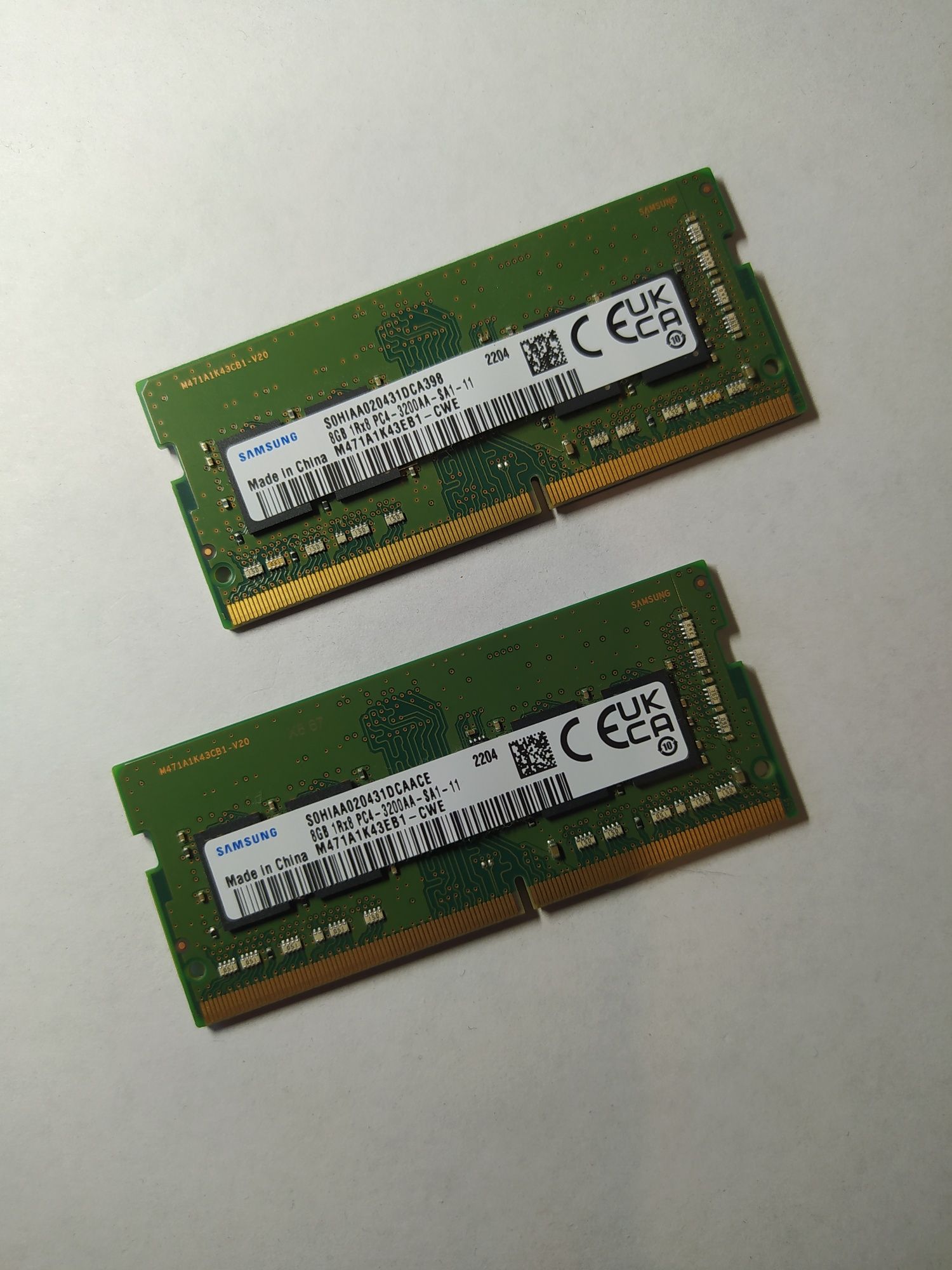 Модуль памяти для ноутбука SoDIMM DDR4 16GB 3200 MHz Samsung (2x8GB)