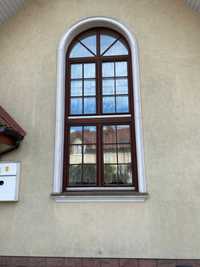 używane drewniane okna trzyszybowe firmy Sokółka