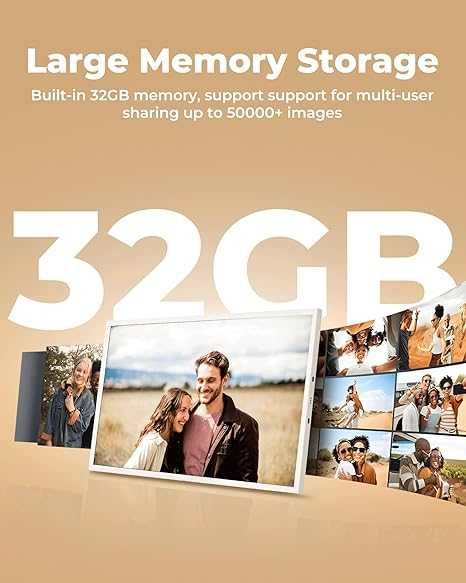 Frameo Cyfrowa Ramka Do Zdjęć WiFi, 5000 mAh Bezprzewodowa