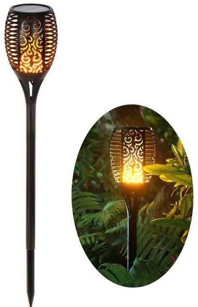 Садовый светильник (факел) на солнечной батарее с имитацией огня.