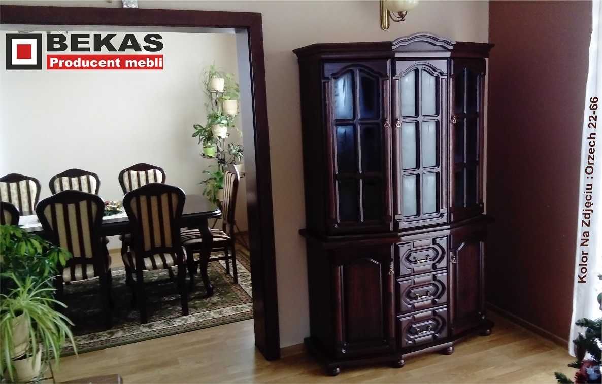 Stylowy komplet Witryna 180 i dwa Narożniki Bekas Producent Mebli