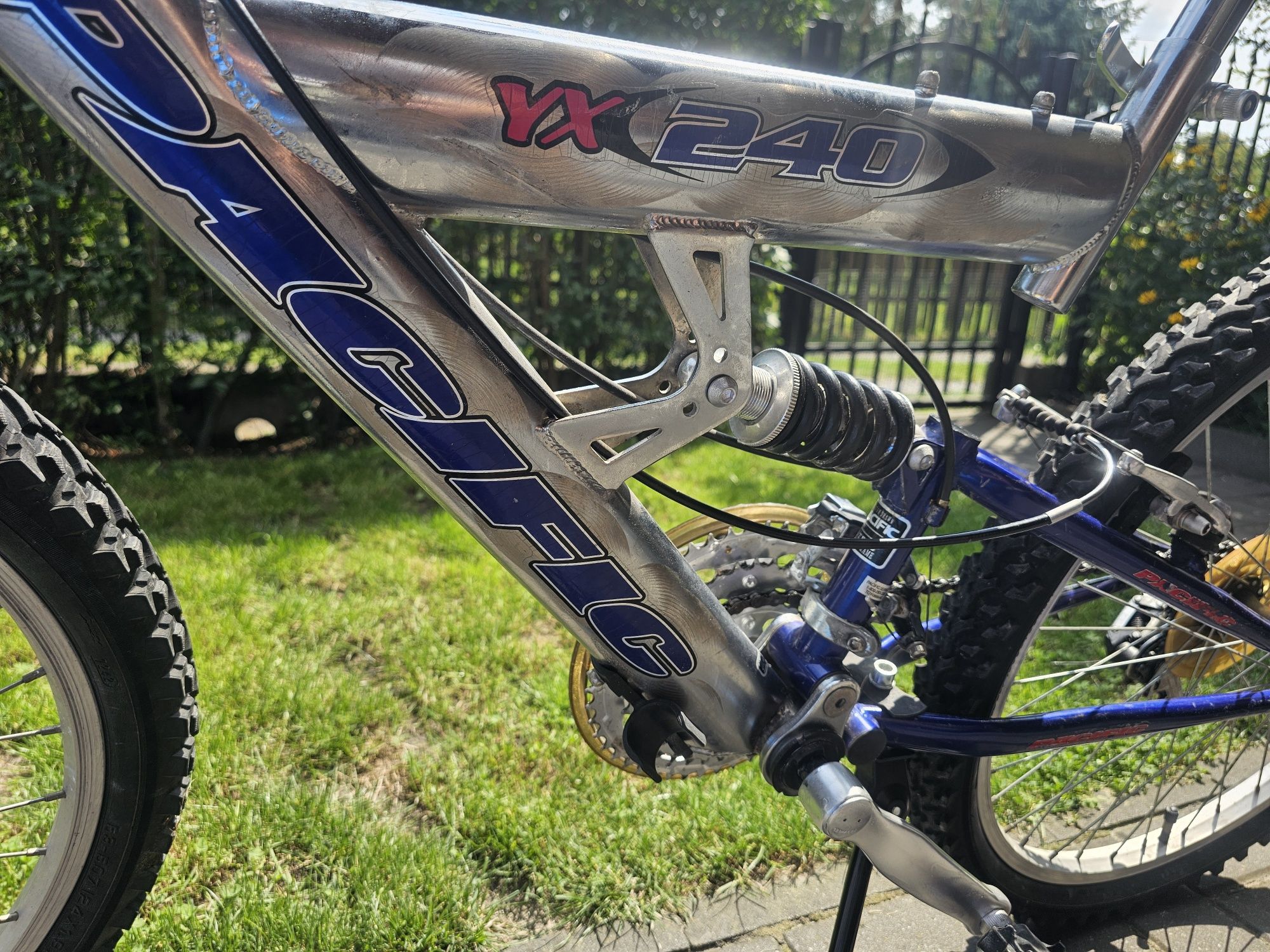 Rower górski MTB, koła 24, amortyzacja przód, tył