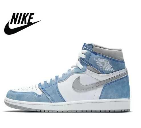 Retro wysokie Nike Air Jordan 1 kolor: Light Blue unisex 35-45