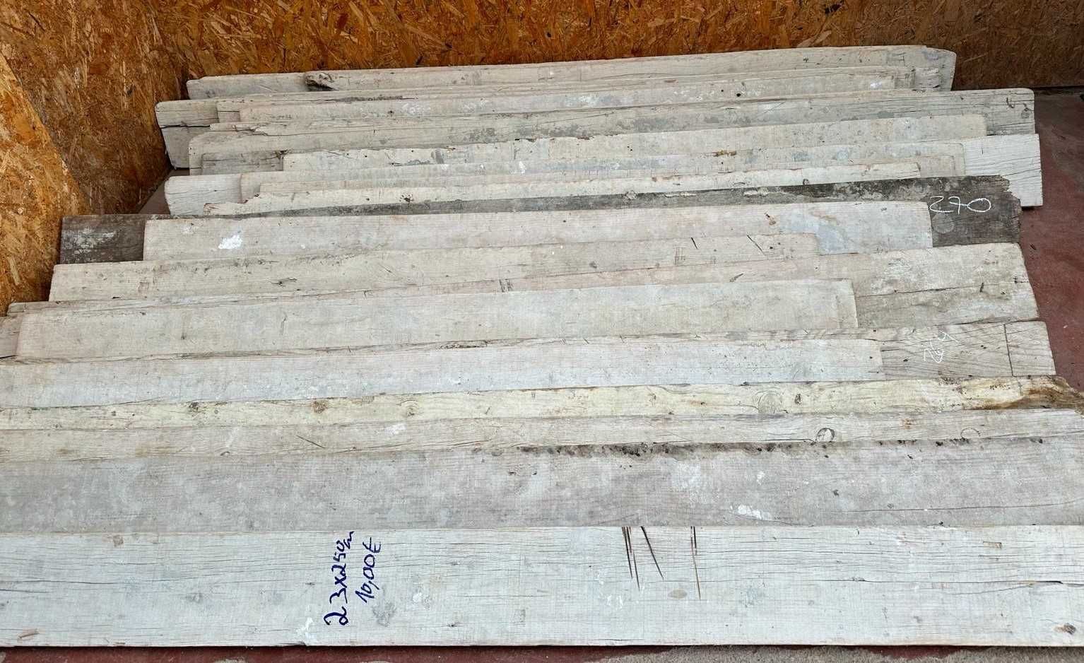 Pranchas em madeira maciça antigas