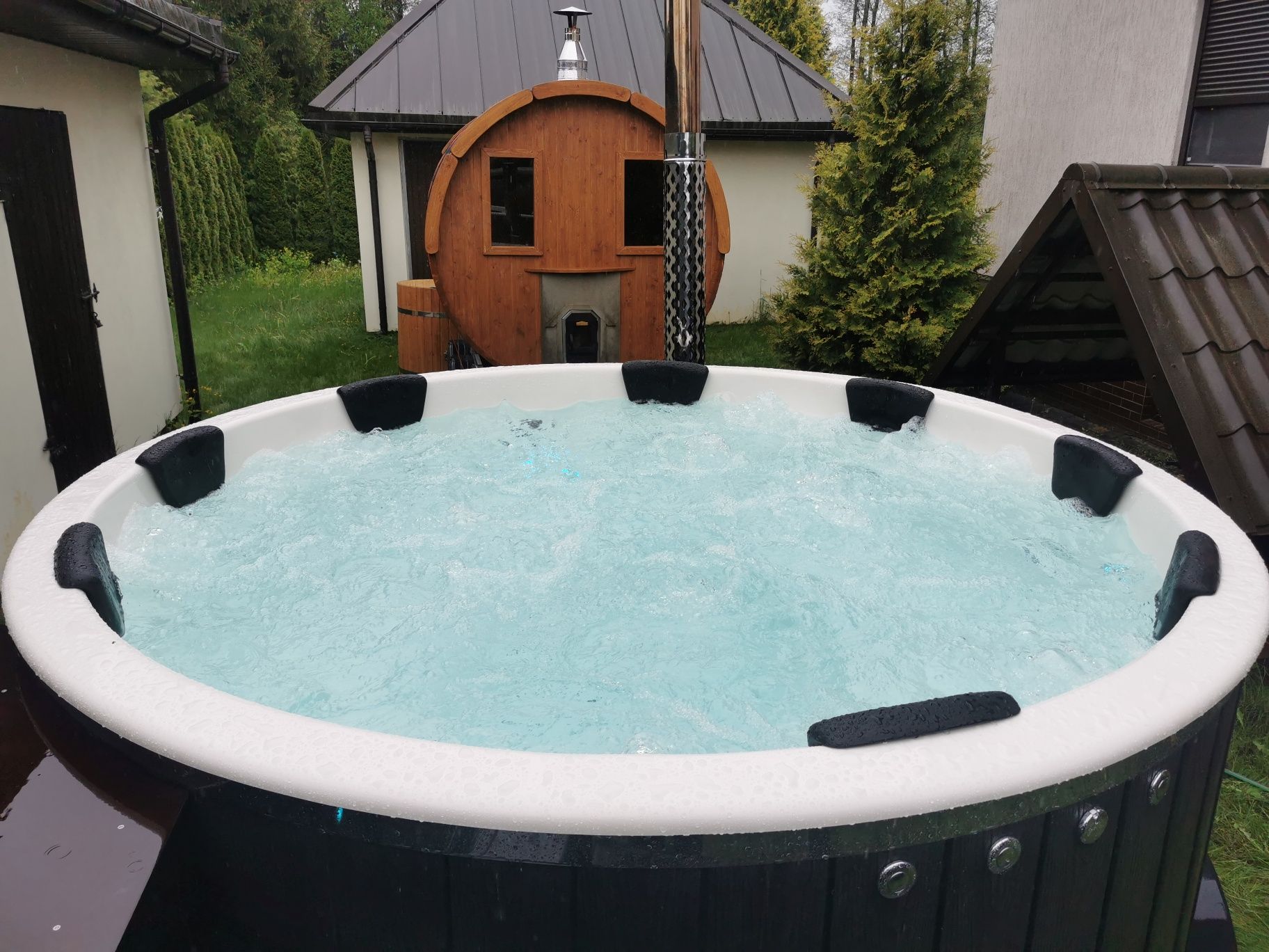 Mobilna Bania Balia jacuzzi Mobilna Sauna do wynajęcia Suwałki i okoli