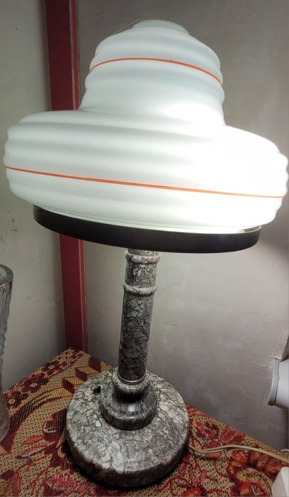 Лампа мармурова настільна, кабінетна 20 століття