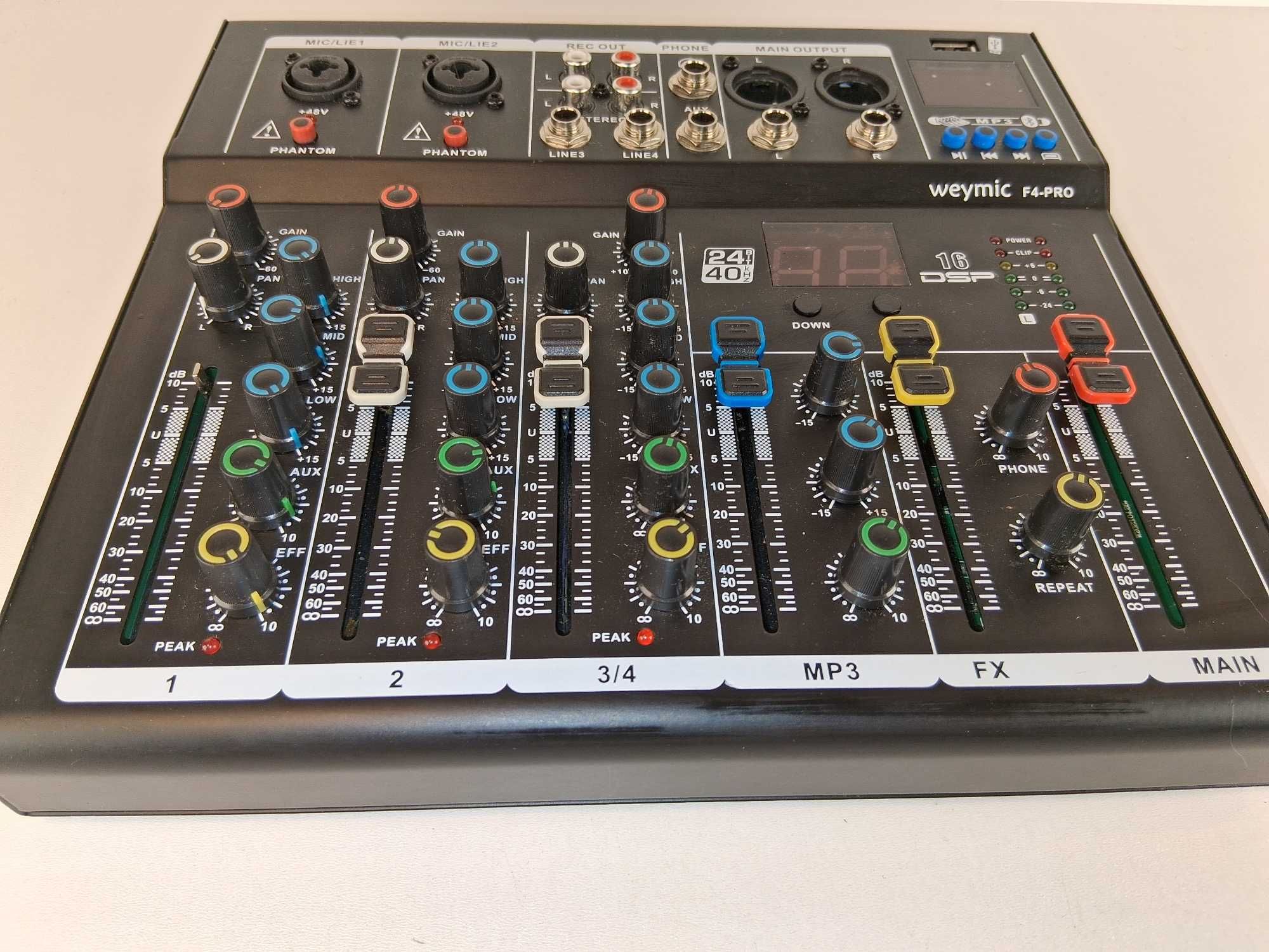 C080 Mikser Audio Weymic F4-PRO 4-Kanałowy USB BT DSP MP3