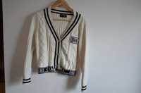 sweter rozpinany ecru /sweter r. S/M chanel