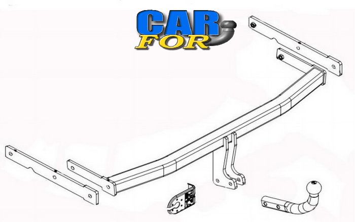 НОВИЙ Фаркоп Volkswagen VW Touran 2003-2015 , також Cross Touran