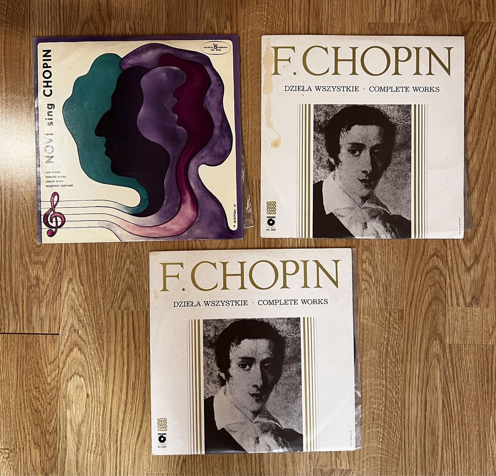 Płyty winylowe F. Chopin 3 sztuki winyl