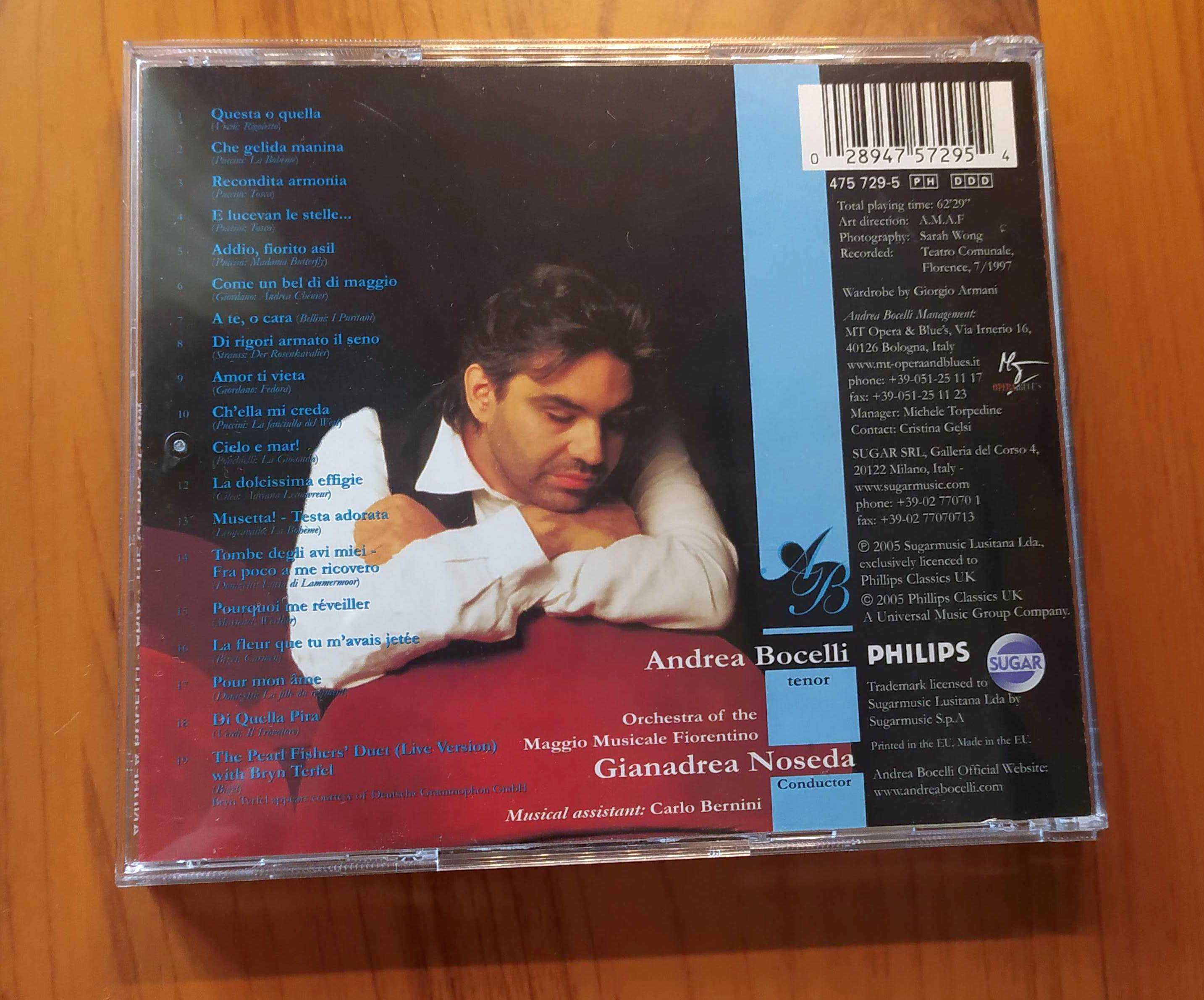 Фирменный CD   Andrea Bocelli – Aria - "The Opera Album" (1998г.) 2005