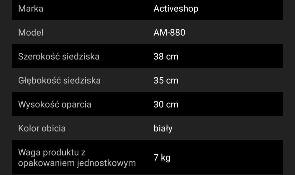 Taboret kosmetyczny nowy