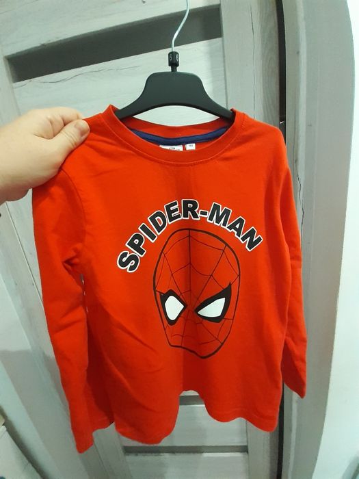 Bluzka Spiderman 122 z długim rękawem chłopięca