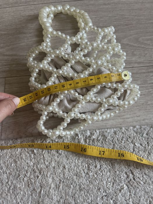 Сумка міні з бусин бісеру перлин