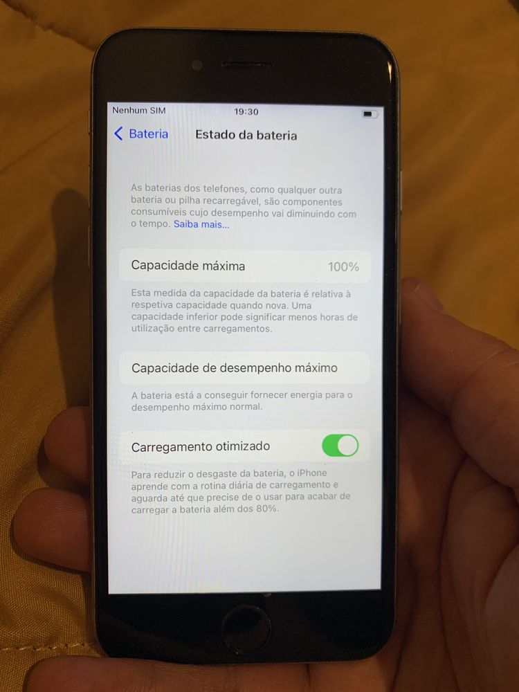 IPhone 6s desbloqueado com bateria nova a 100%