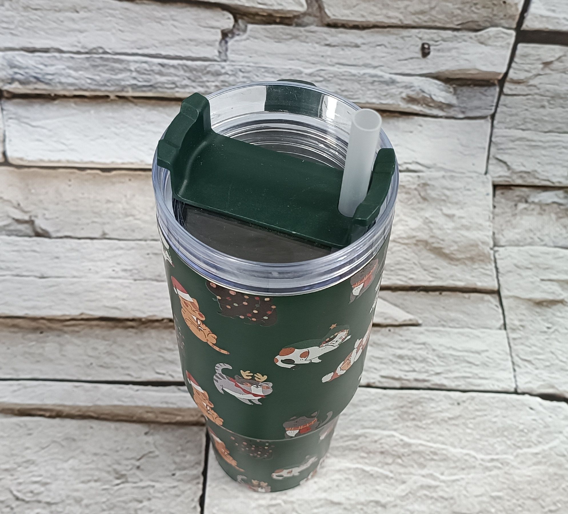 Kubek XXL ze słomką 850 ml
