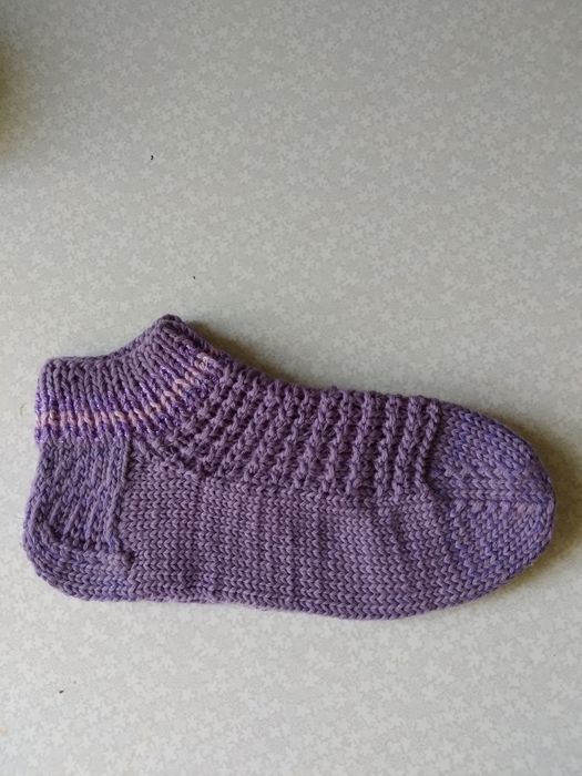 Следки-носочки вязанные шерстяные