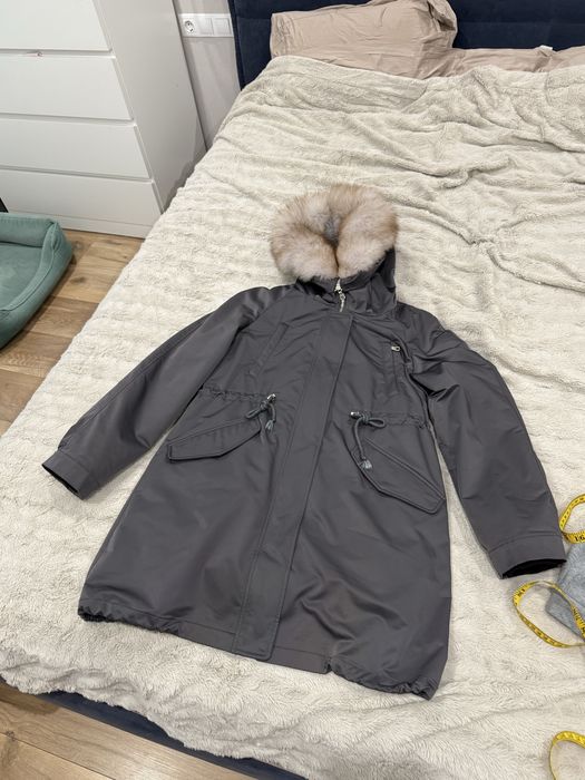Парка Куртка з натуральним хутром пісец + кролик
