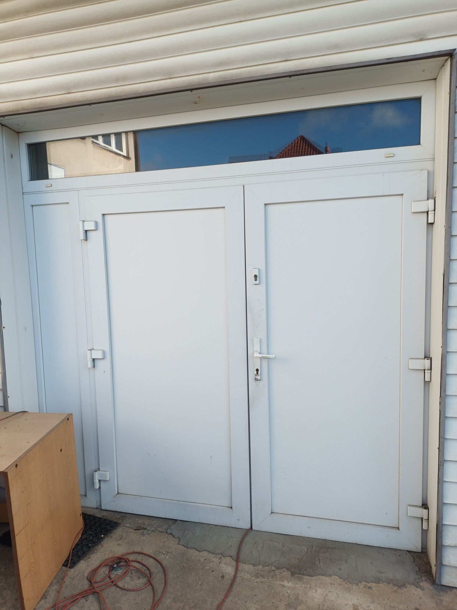 Drzwi wejściowe podwójne,  garażowe 238 x 238 cm