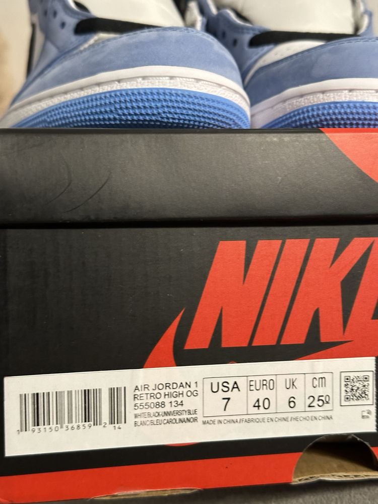 Buty Jordan 1 High University Blue 40