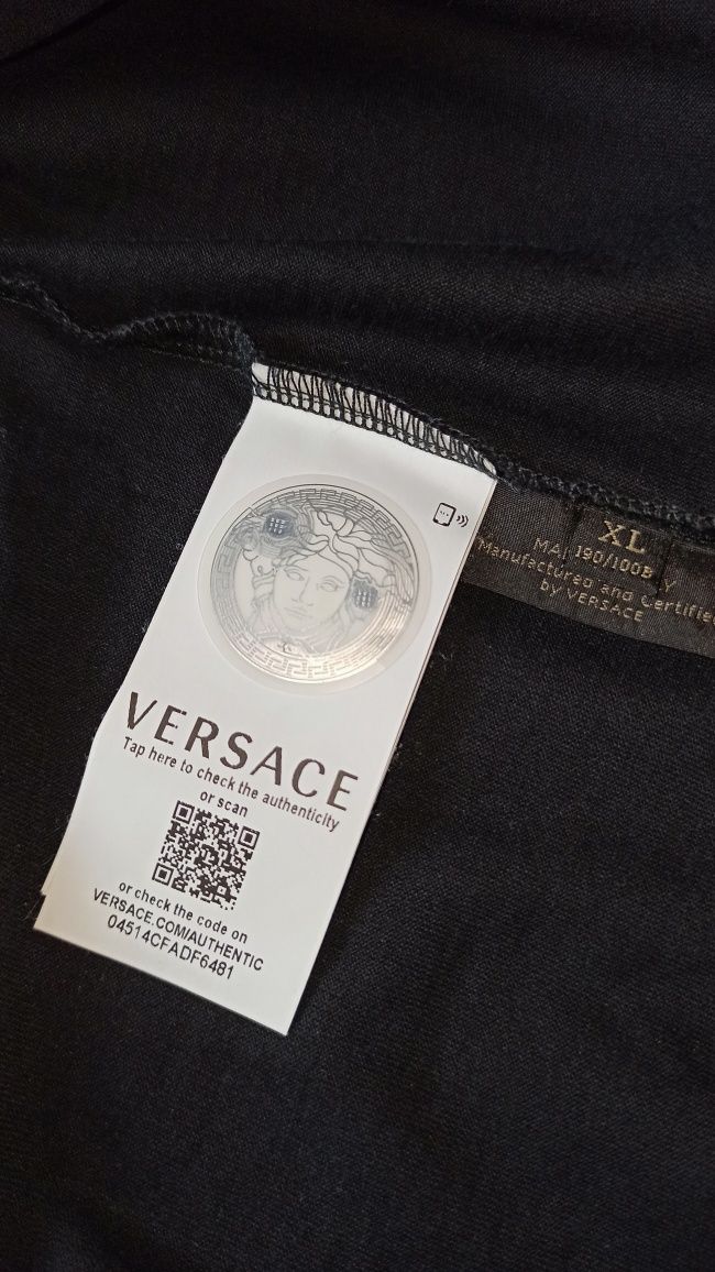Оригинальная мужская  футболка Versace из хлопкового джерси