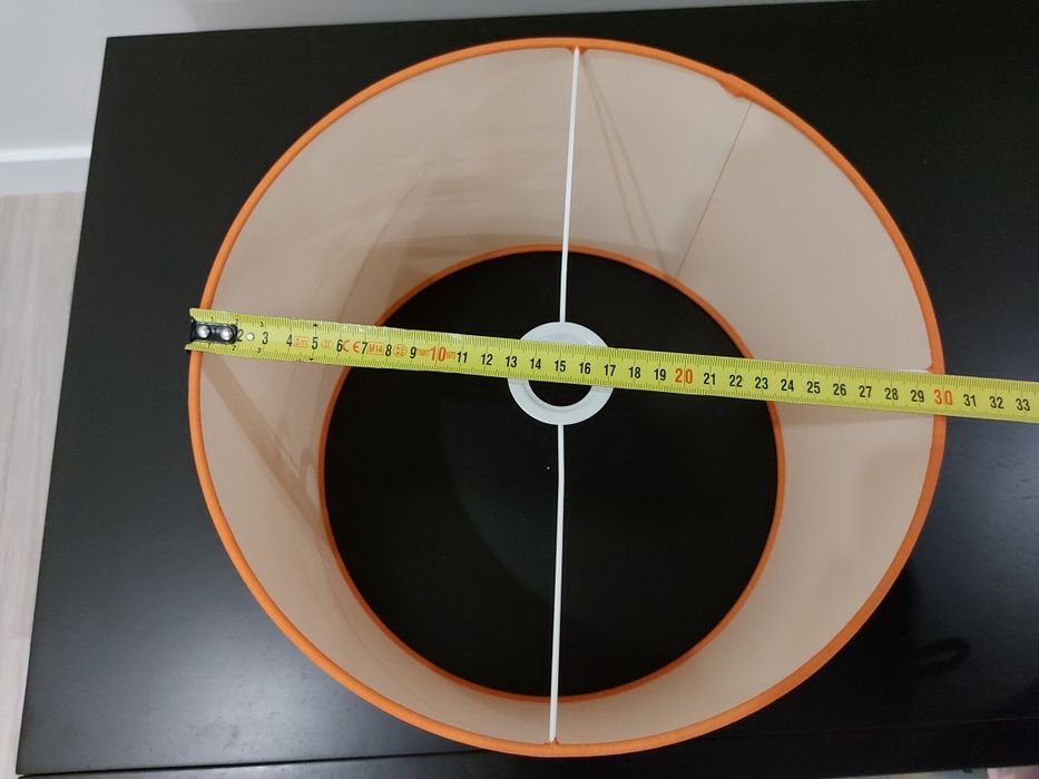 Abajour de cor laranja