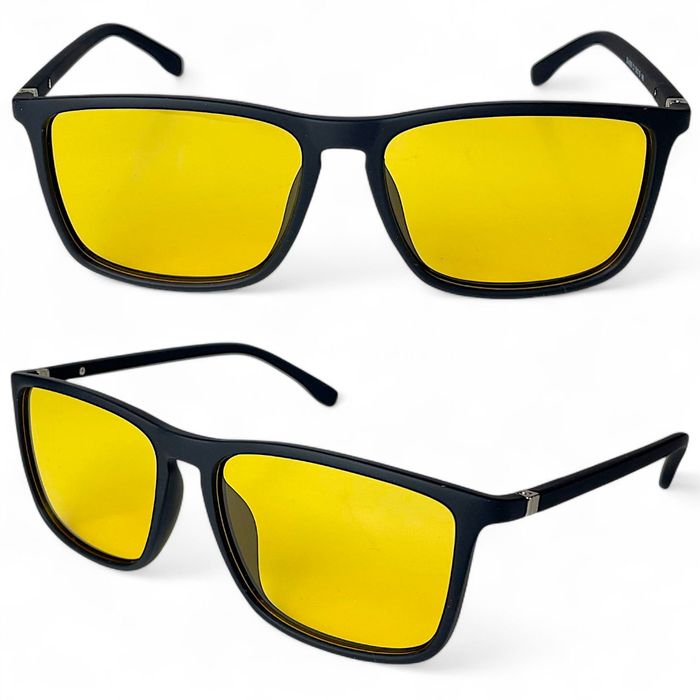 Okulary Polaryzacyjne Do Jazdy Nocą ETE Unisex Żółte Soczewki