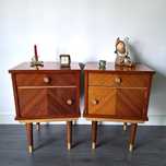 Mesas de cabeceira vintage. Vintage Bedside Tables