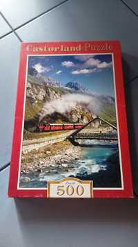 Puzzle 500 elementów pociąg