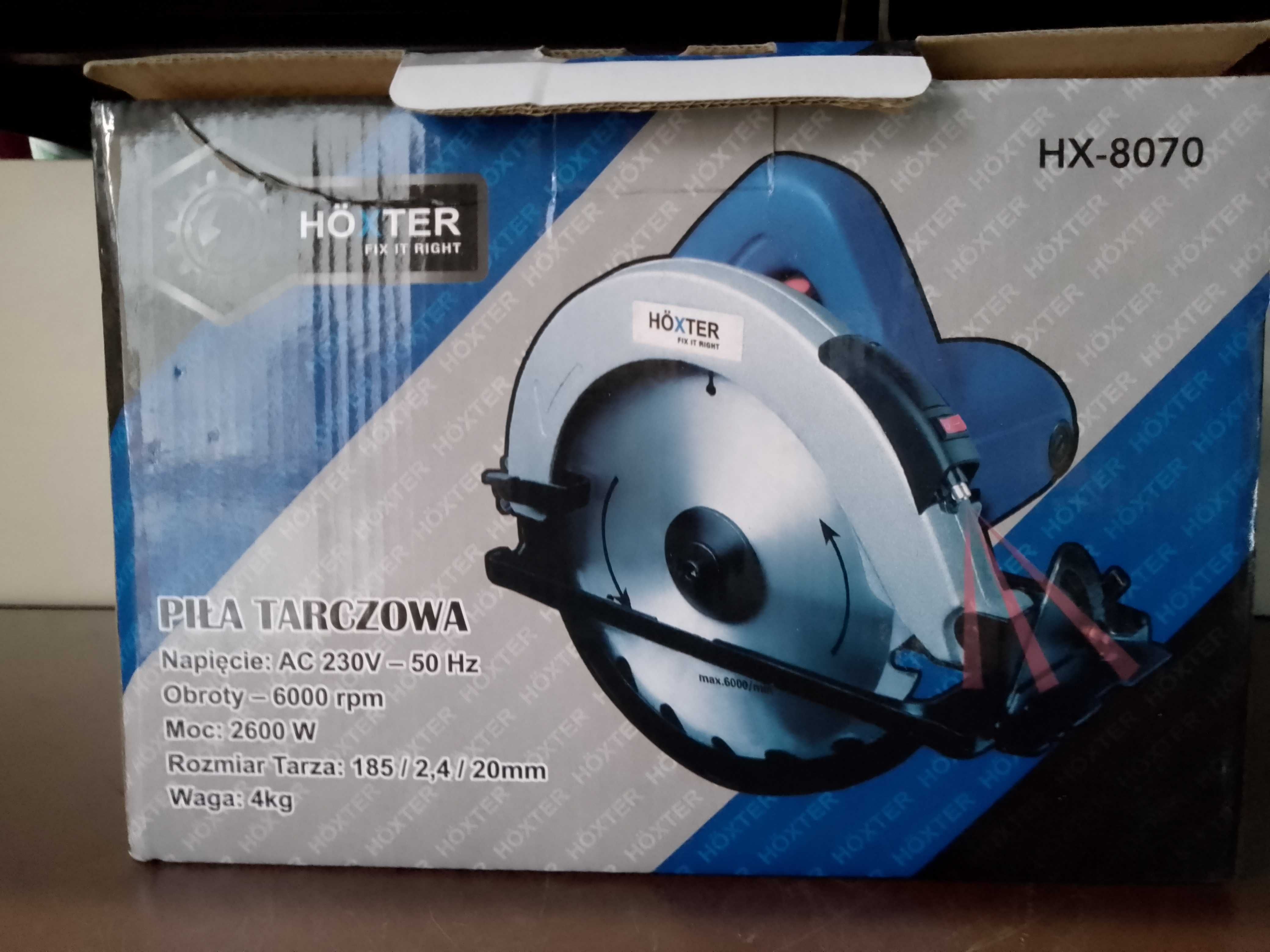 piła tarczowa pilarka ręczna do drewna PRZECINARKA 185 MM nowa sprawna