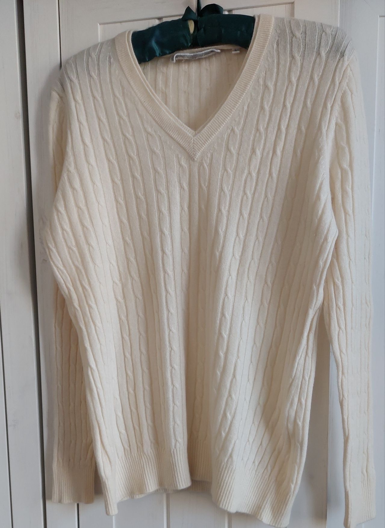 Kaszmirowy wiosenny premium  sweter r.40, z C&A