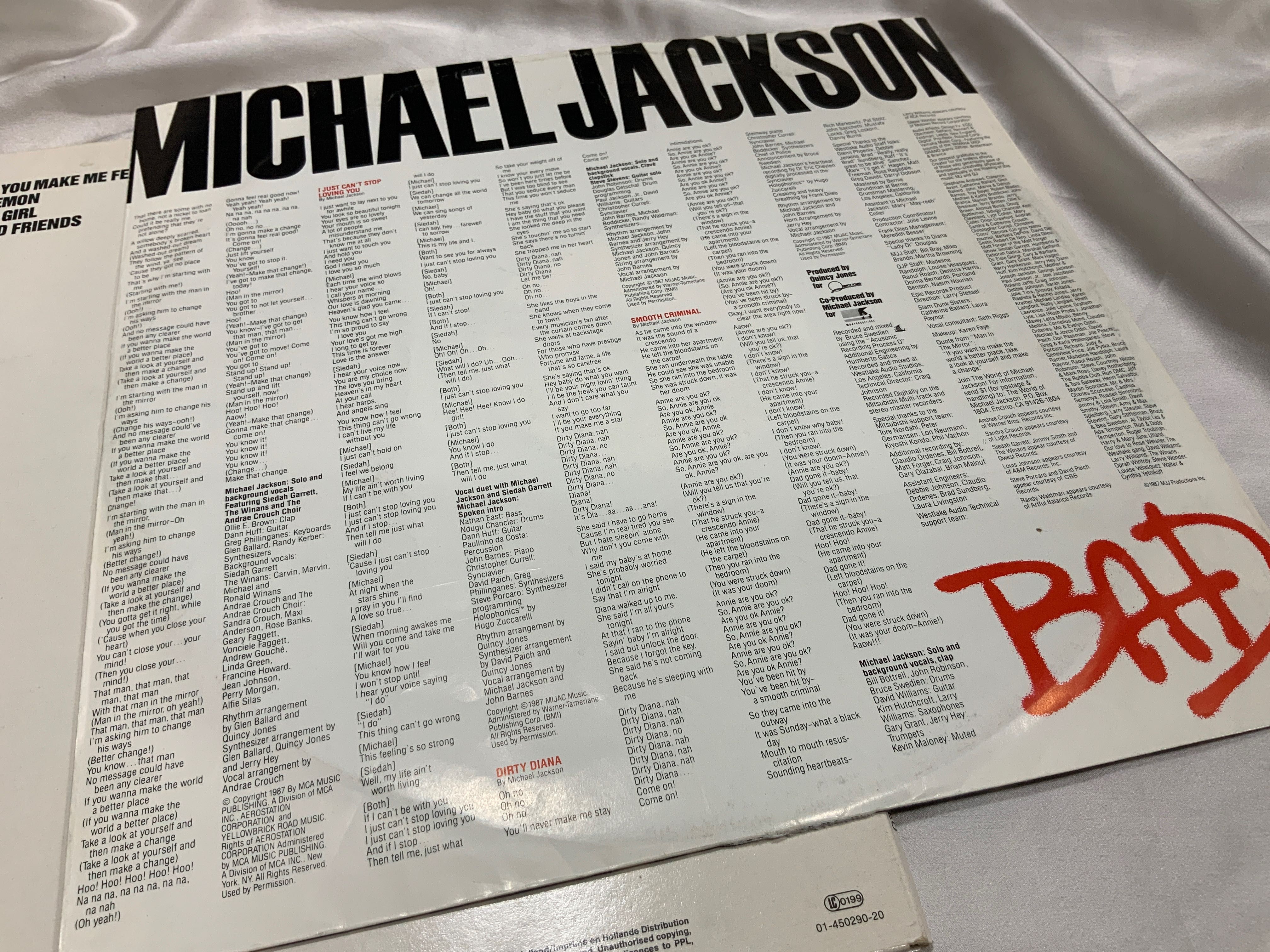 Платівка Bad 1987 Майкл Джексон Michale Jackson the collection Sony